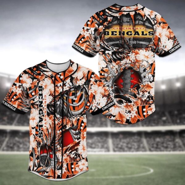 Cincinnati Bengals Baseball Jersey Shirt – Official NFL Fan Gear