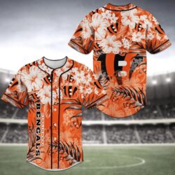 Cincinnati Bengals With Nfl Baseball Jersey Shirt