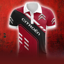 Citroen Logo Brand Vertical Stripes SuperCar Polo Car AOP