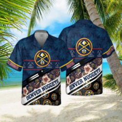 Denver Nuggets Tree Hawaii Pattern Cute Print Hawaiian Shirt