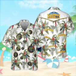 Denver Nuggets Tropical And Basketball Champions Pattern Print Hawaiian Shirt