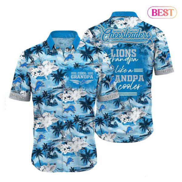 Detroit Lions NFL Hawaiian Shirt For Grandparent New Trending Beach Shirt