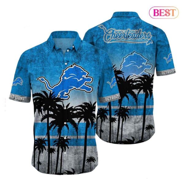 Detroit Lions NFL Hawaiian Shirt Tropical Pattern Graphic New Collection Summer Gift For Fan NFL