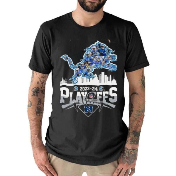 Detroit Lions team signature city 2023 2024 playoffs shirt