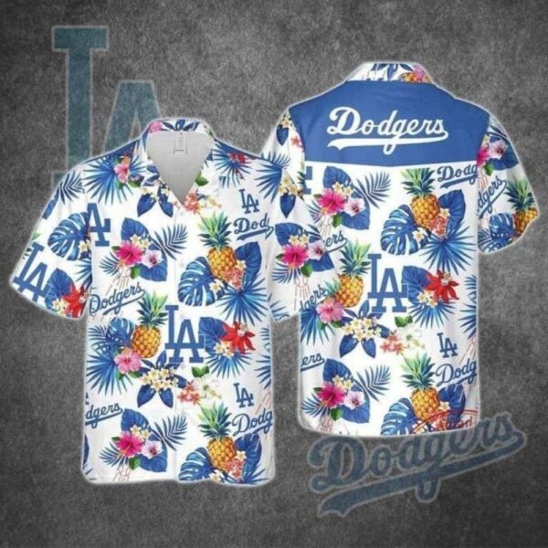 Dodgers Pineapple Paradise MLB Aloha Shirt – Tropical Summer Feast