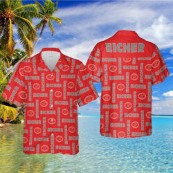 Eicher Tractor Brand Hibiscus Brand New AOP Hawaiian Shirt For Men And Women