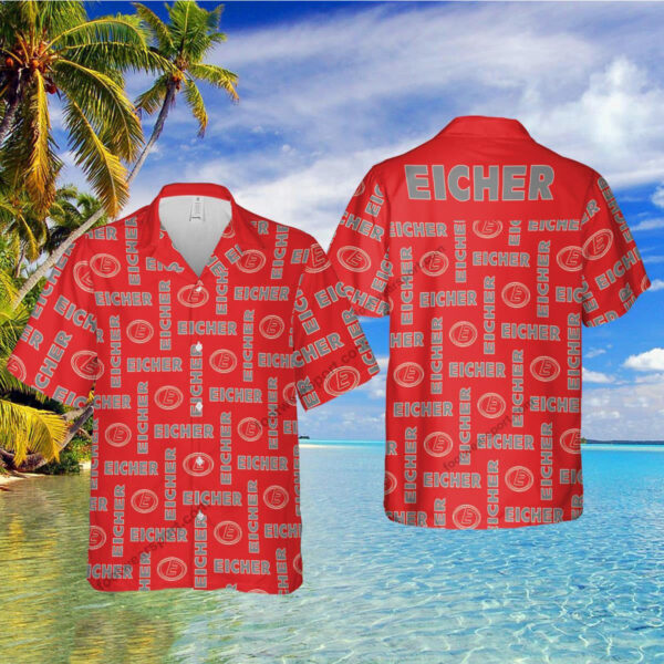 Eicher Tractor Brand Hibiscus Brand New AOP Hawaiian Shirt For Men And Women