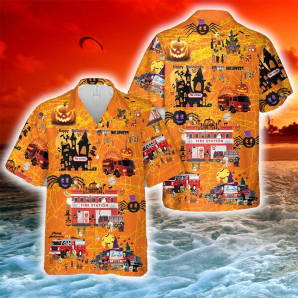 Firefighter Halloween Hawaiian Shirt