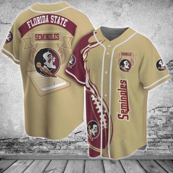 Florida State Seminoles NCAA Baseball Jersey Shirt Classic