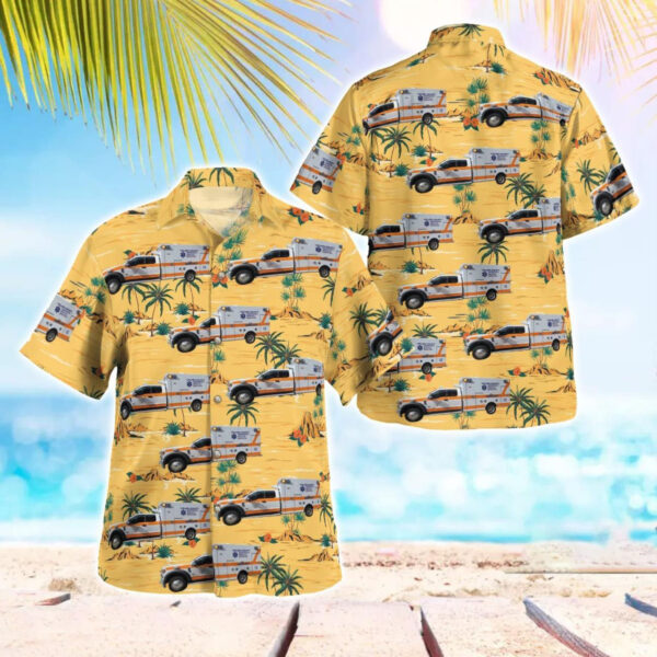 Florida, Volusia County EMS Aloha Hawaiian Shirt