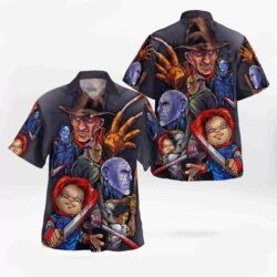 Halloween Horror Night Movies 3d Funny Hawaiian Shirt