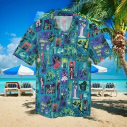 Happy Halloween Outfit Horror Cartoon Comic Theme Hawaiian Aloha Shirts Dh