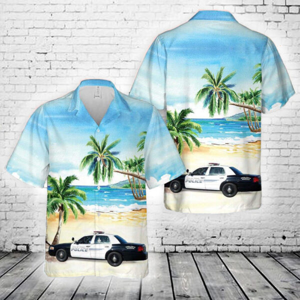 Hemet Police Department, California Ford Crown Victoria Hawaiian Shirt