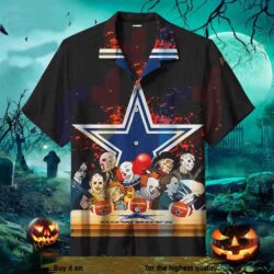 Horror Halloween Characters Dallas Cowboys Funny Hawaiian Shirt