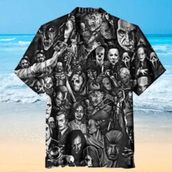 Horror Movie Characters Halloween All Over Print Hawaiian Shirt