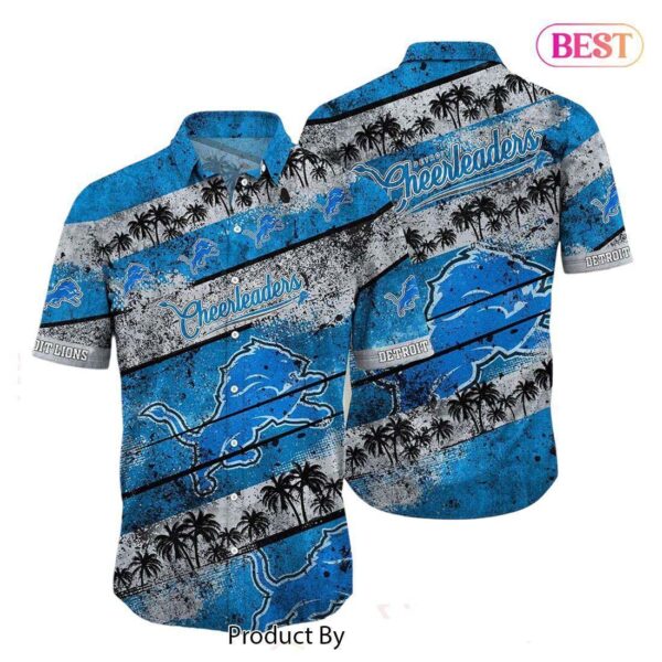 HOT TREND Detroit Lions NFL Hawaiian Shirt Graphic Tropical Pattern Short Sleeve Summer For Fans