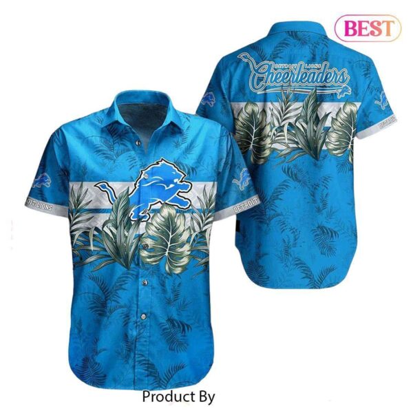 HOT TREND Detroit Lions NFL Hawaiian Shirt Tropical Pattern Graphic Gift For Fan NFL Enthusiast