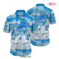 HOT TREND Detroit Lions NFL Hawaiian Shirt Tropical Pattern Graphic Short Sleeve Summer Gift For Fans