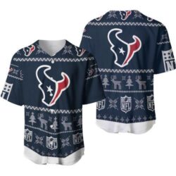 Houston Texans Nfl Ugly Sweatshirt Christmas D Baseball Jersey