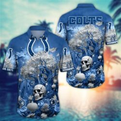 Indianapolis Colts Halloween Skull Pumpkin – NFL Hawaiian Shirt