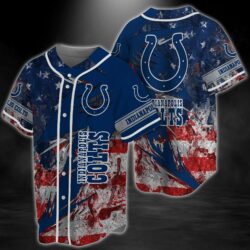 Indianapolis Colts NFL Logo Baseball Jersey Shirt