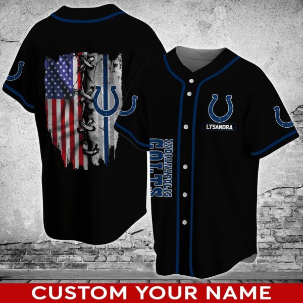 Indianapolis Colts NFL Personalized Baseball Jersey Shirt