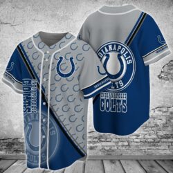 Indianapolis Colts NFL Sports Apparel Baseball Jersey Shirt