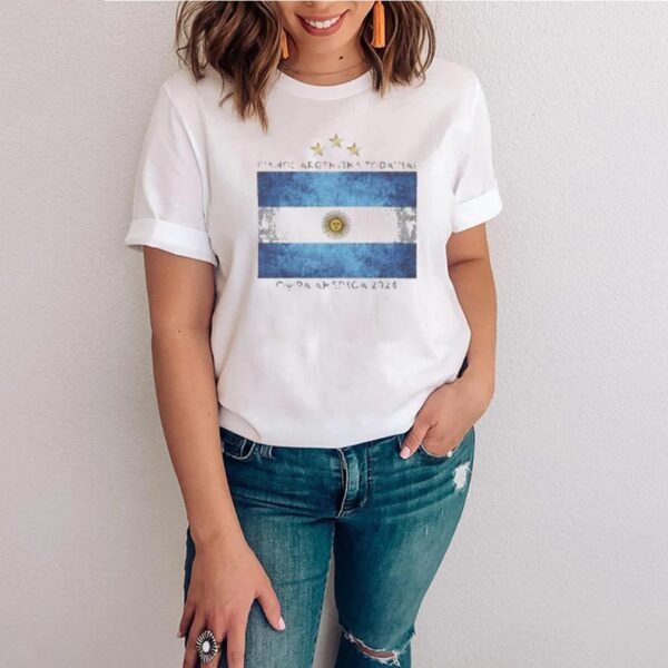 Ivamos Argentina Todavial Argentina Messi National Champions Team Copa America 2024 Champions T Shirt