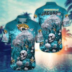 Jacksonville Jaguars Halloween Skull Pumpkin – NFL Hawaiian Shirt