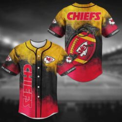 Kansas City Chiefs NFL Baseball Jersey Shirt