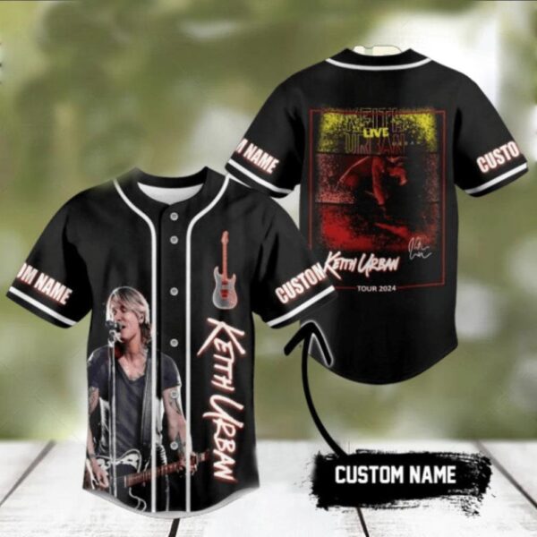 Keith Urban Tour 2024 Custom Baseball Jersey