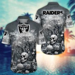 Las Vegas Raiders Halloween Skull Pumpkin – NFL Hawaiian Shirt