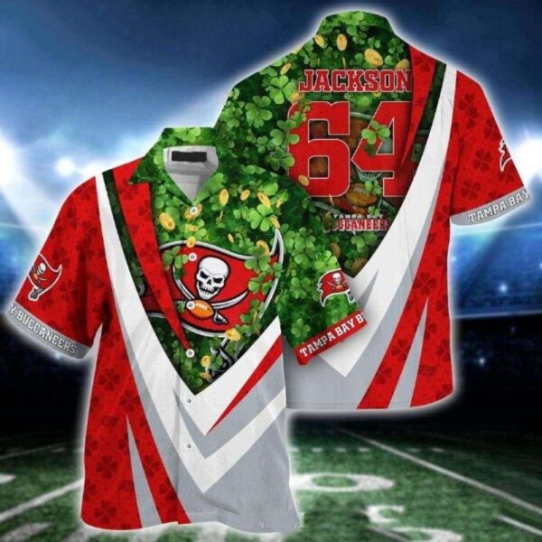 Leprechaun’s Luck Buccaneers Saint Patrick’s Day Hawaiian Shirt