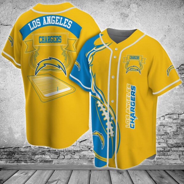 Los Angeles Chargers NFL Baseball Jersey Shirt