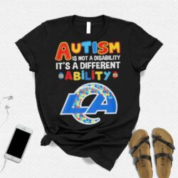 Los Angeles Rams NFL Autism Is Not A Disability 2024 Shirt