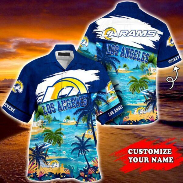 Los Angeles Rams NFL Personalized Hawaiian Shirt