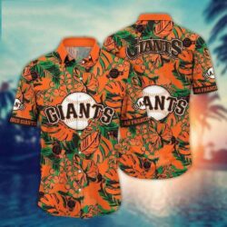 Lush Fern And Baseball San Francisco Giants Hawaiian Shirt – Green Diamond Edition