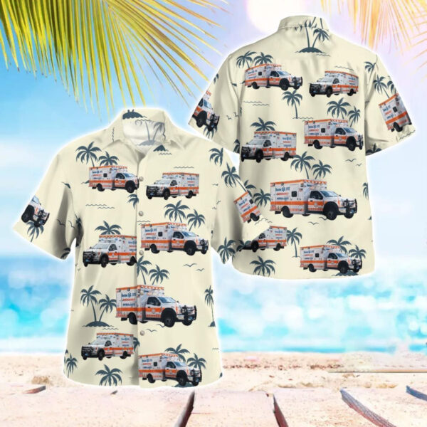 Massachusetts, Boston EMS Aloha Hawaiian Shirt