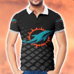 Miami Dolphins Logo 1 3D Polo Shirt Gift For Sport Fans Trending Gift