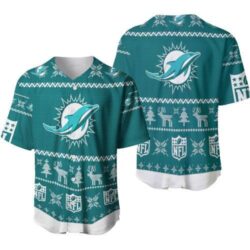 Miami Dolphins Nfl Ugly Sweatshirt Christmas D Baseball Jersey