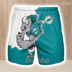 Miami Dolphins Shorts 3D Mascot For Fans