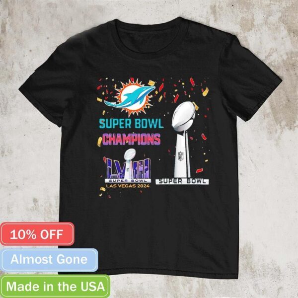 Miami Dolphins Super Bowl LV III Las Vegas 2024 shirt