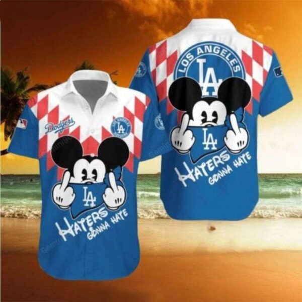 Mickey Haters Gonna Hate MLB LA Dodgers Hawaiian Shirt