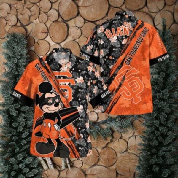 Mickey Mouse SF Giants Hawaiian Shirt – Island Vibes With Team Pride