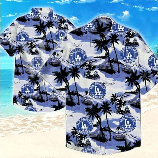 Midnight Palm Vintage Car LA Dodgers Tropical Hawaiian Shirt