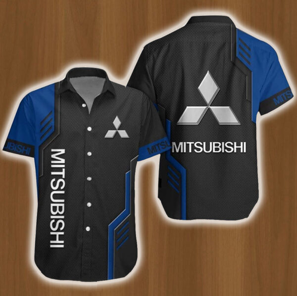 Mitsubishi Logo Car Hawaiian Shirt Gift Ideas