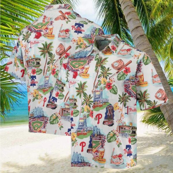 MLB Philadelphia Phillies Palm Tree Summer 2024 Baseball Hawaiian Shirt