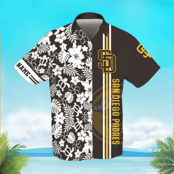 Monochrome Hibiscus – Padres Classic Hawaiian Shirt