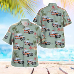 Moultrie, Georgia, Colquitt County EMS Aloha Hawaiian Shirt