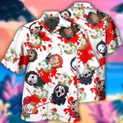 Movie Horror Movies Are My Hobby 3d Funny Hawaiian Shirt